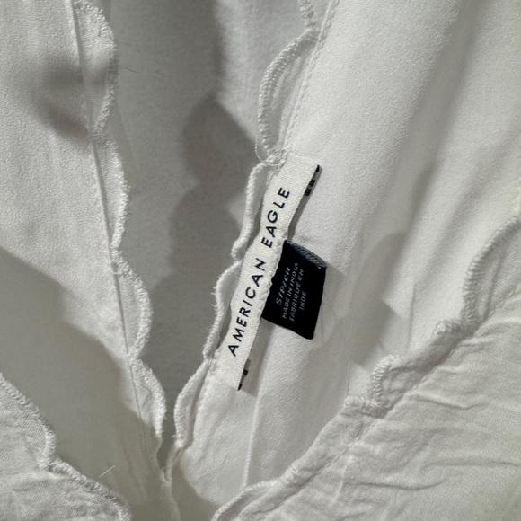 American Eagle Outfitters Chic White embroidered Dress - Picture 5 of 8